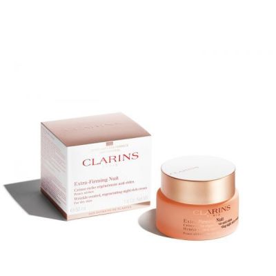 CLARINS Extra Firming Night Cream Dry Skin Stangrinamasis naktinis veido kremas sausai odai