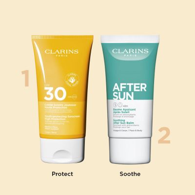 CLARINS Youth-protecting Sunscreen SPF30 Apsauginis kremas nuo saulės