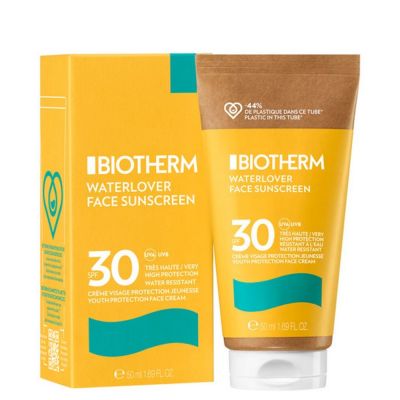 BIOTHERM Waterlover Face Sunscreen SPF30+ Apsauginis kremas nuo saulės veidui