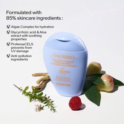 SHISEIDO Expert Sun Protector Sensitive SPF 50+ Apsauginis pienelis nuo saulės