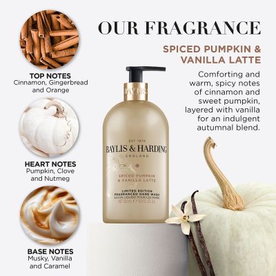 BAYLIS & HARDING SPICED PUMPKIN & VANILLA LATTE Kvapusis muilas