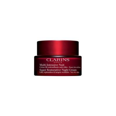 CLARINS Super Restorative Night Cream Very Dry Skin Naktinis veido kremas sausai odai