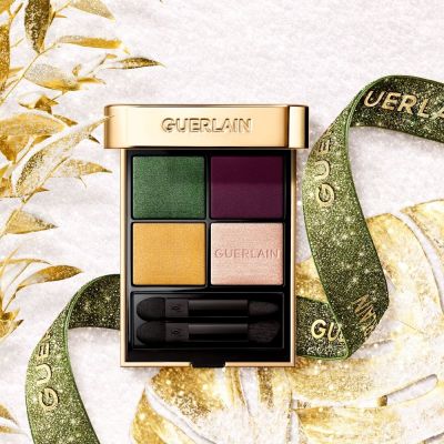 GUERLAIN Ombres G 879 Glittery Tiger Limited edition eyeshadow quad 4 spalvų akių šešėliai