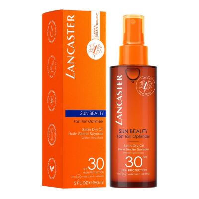 LANCASTER Sun Beauty Fast Tan Optimizer Satin Dry Oil SPF30  Apsauginis purškiamas aliejus nuo saulės