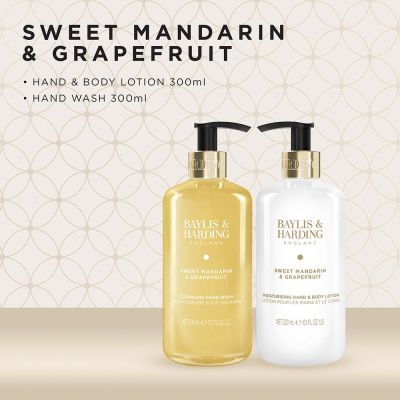 BAYLIS & HARDING Sweet Mandarin & Grapefruit Luxury Hand Care Gift Set Rinkinys rankoms