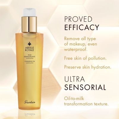 GUERLAIN Abeille Royale Cleansing Oil Valomasis aliejus, saugantis nuo aplinkos užterštumo